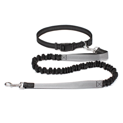 Revolutionary Hands-Free Dog Leash: Adjustable Waist Belt & Chest Strap for Effortless Walking, Running, and Jogging with Your Furry Friend