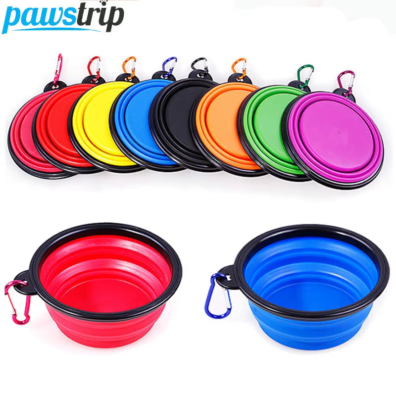 350Ml Collapsible Silicone Dog Bowl - Portable, Foldable Feeder for Travel Adventures