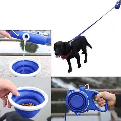 Discover the Ultimate 4-in-1 Dog Leash: Stay Hydrated and Clean on Every Adventure!