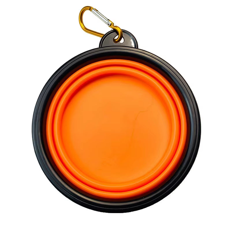 350Ml Collapsible Silicone Dog Bowl - Portable, Foldable Feeder for Travel Adventures