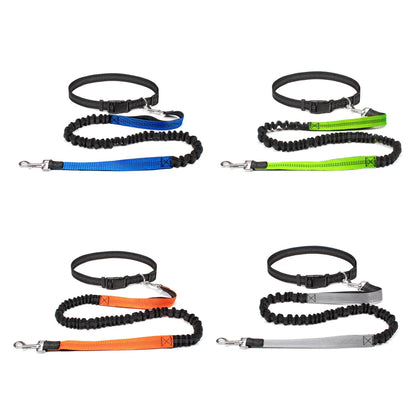 Revolutionary Hands-Free Dog Leash: Adjustable Waist Belt & Chest Strap for Effortless Walking, Running, and Jogging with Your Furry Friend