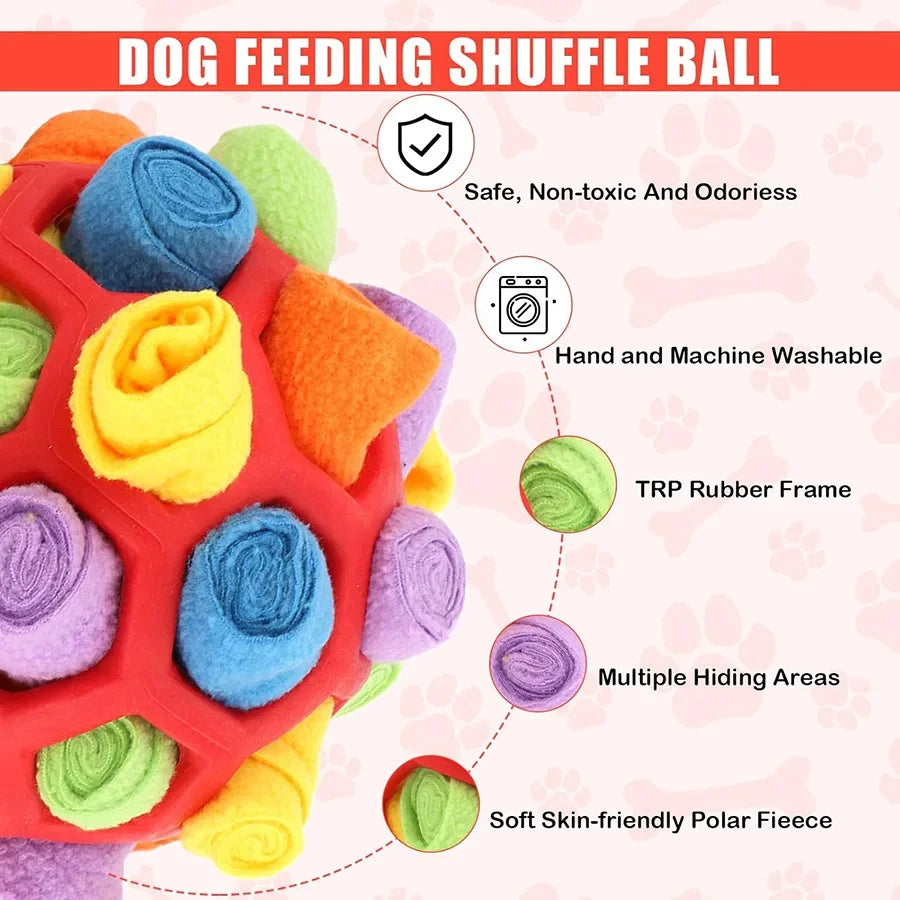 Engage Your Dog's Senses with Our Fun Interactive Snuffle Ball - Perfect for Smell Training and Foraging Adventures!