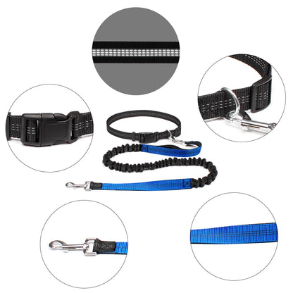 Revolutionary Hands-Free Dog Leash: Adjustable Waist Belt & Chest Strap for Effortless Walking, Running, and Jogging with Your Furry Friend